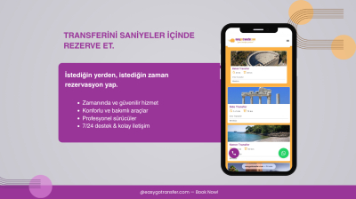 Online Transfer Rezervasyonu Kolaylığı